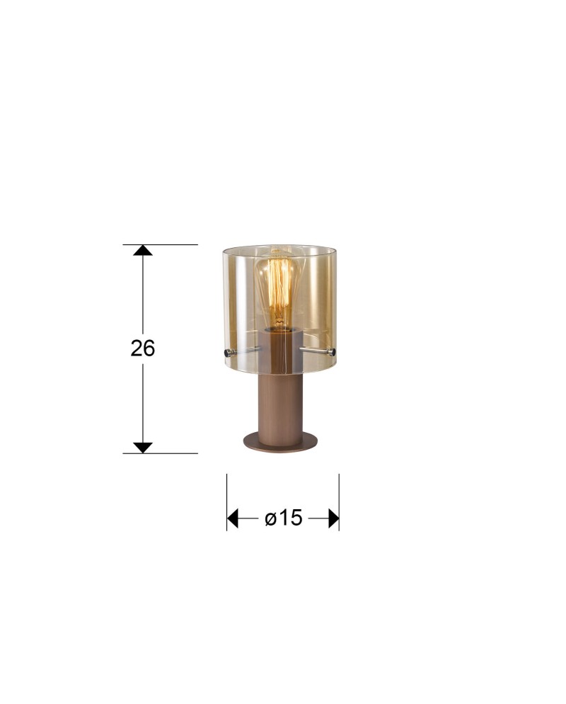 I3-VENIZE- SOBREMESA 1L COBRE-AMBAR